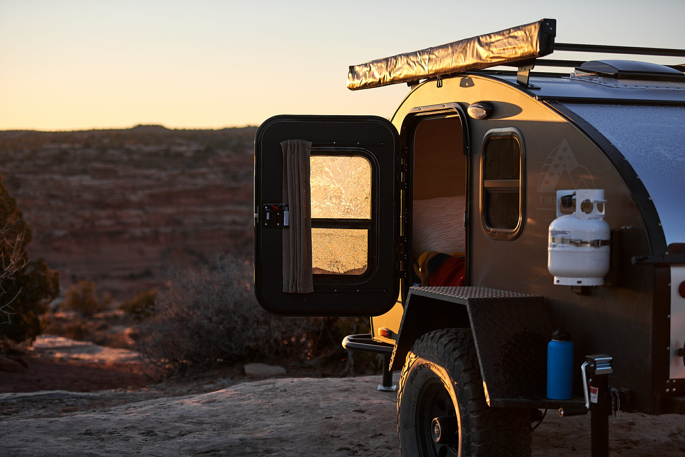 Camping With Teardrop Trailers In The Desert