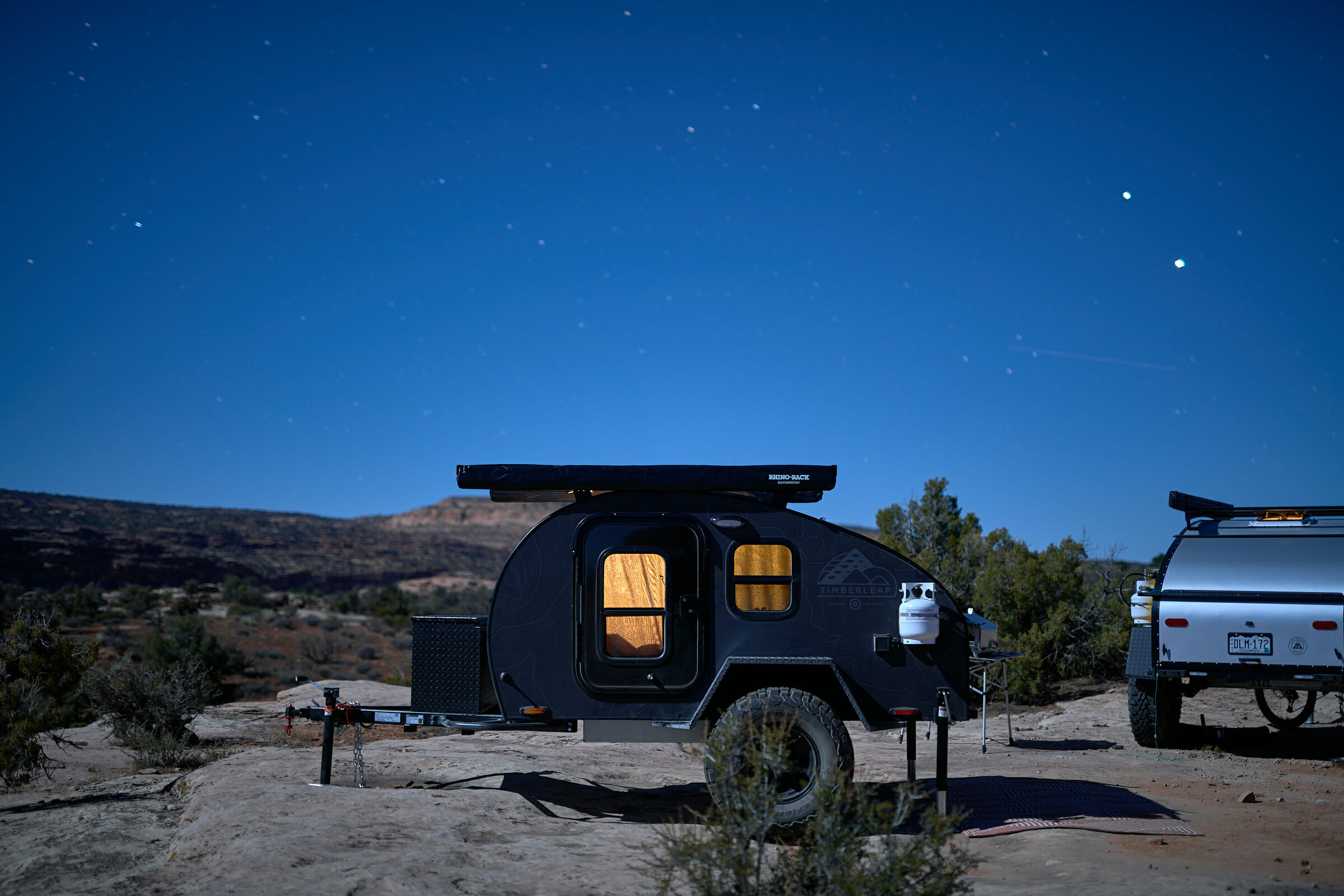 Camping With Teardrop Trailers In The Desert
