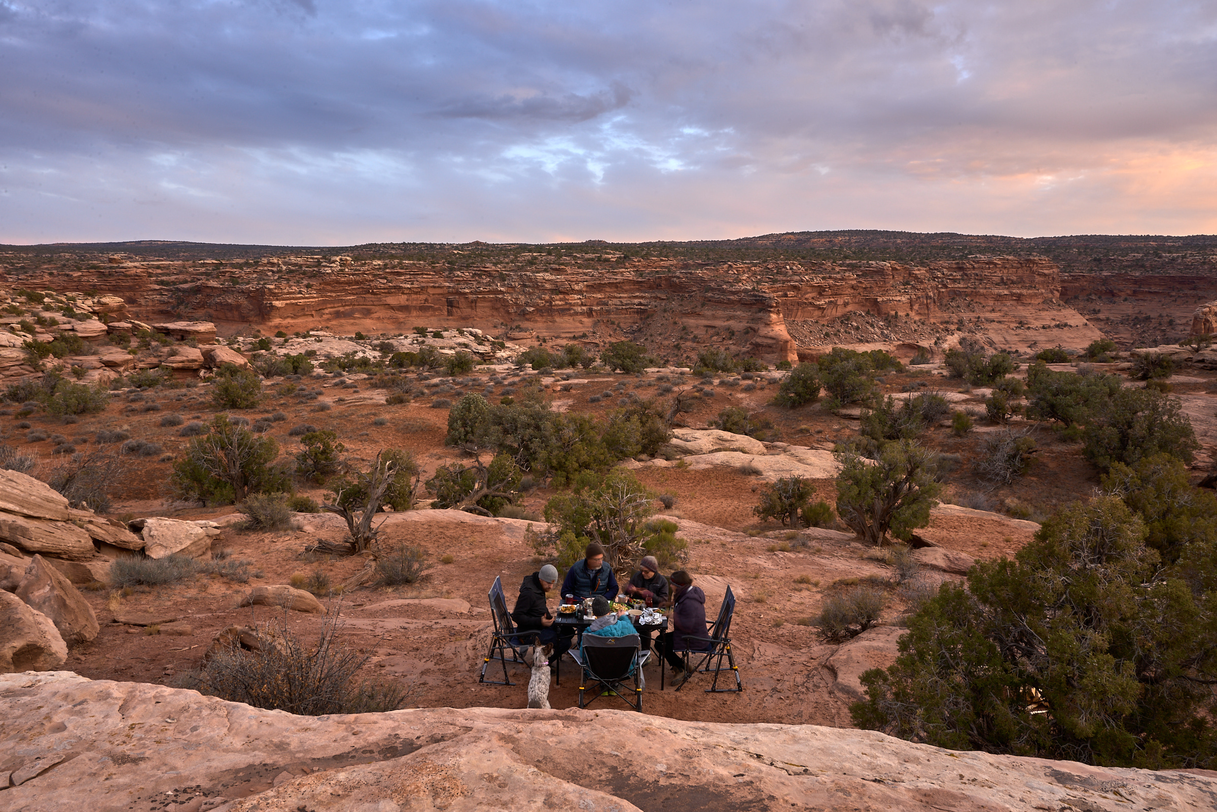 Eating Dinner While Glamping Out West With Teardrop Trailers