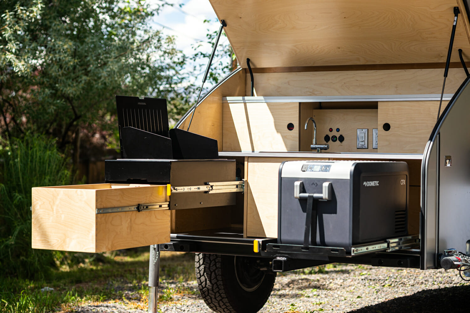 Classic Teardrop Trailer With Stove