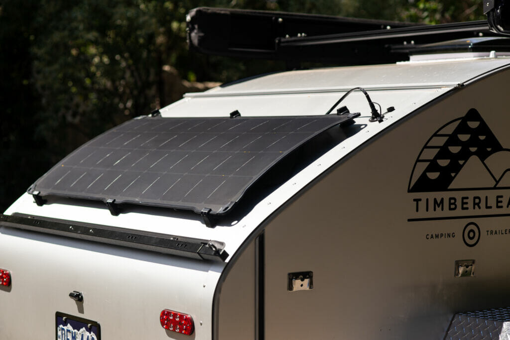 teardrop trailer portable carbon fiber solar panel 