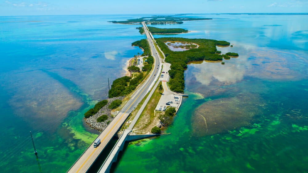The overseas highway in Florida