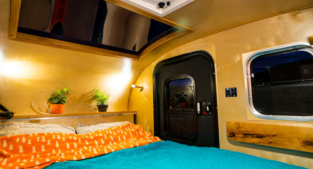 Teardrop Trailer With Comfy Bed and Skylight Windows