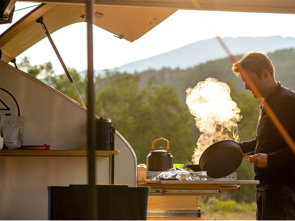 Glamping With Teardrop Trailers With Full Kitchens