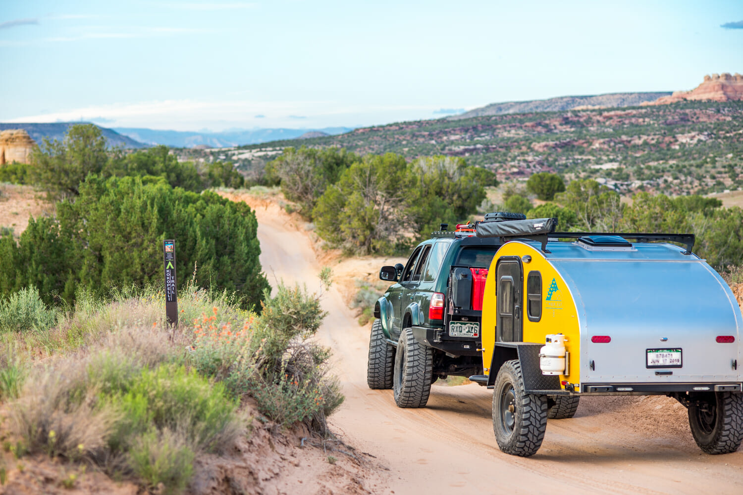 Go Off road in our teardrop trailers