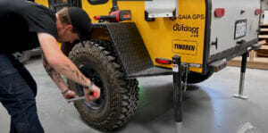 Tightening Lug Nuts On Teardrop Trailer Tightening Lug Nuts On Teardrop Trailer