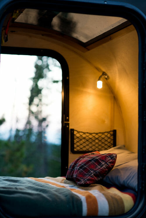 Full Sized Bed In Teardrop Trailer